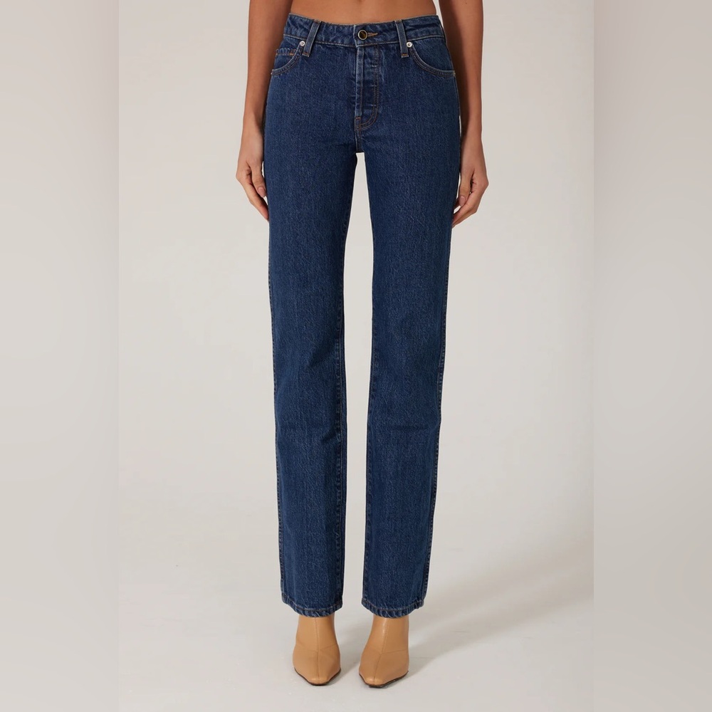Classic Blue Straight Leg Jeans